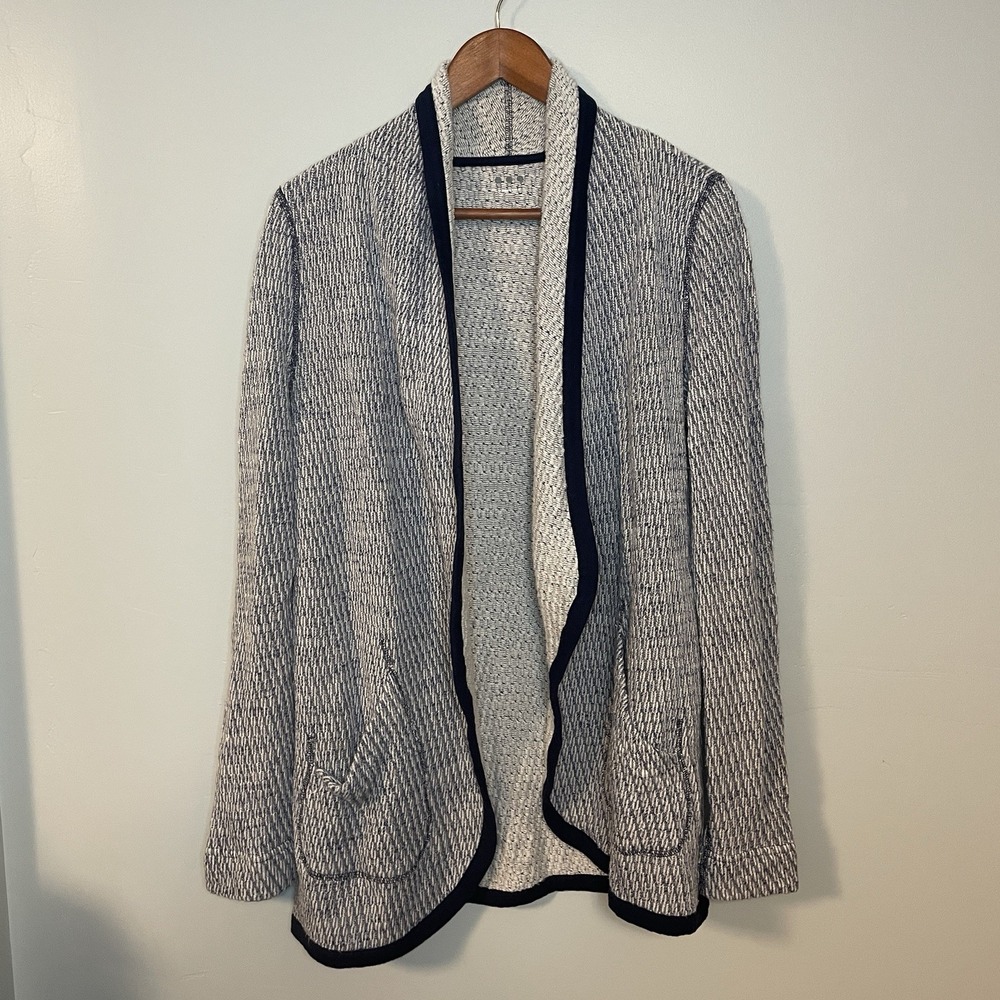 Three Dots Women Gray‎ Open Cardigan XS Cozy